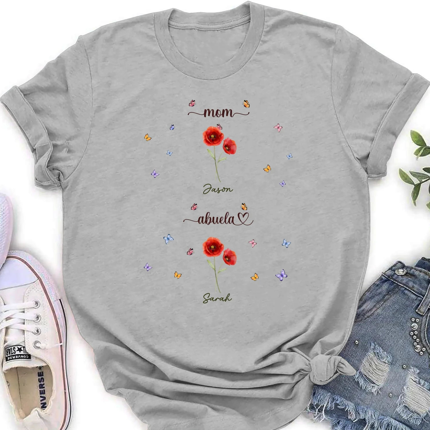 First Mom Now Grandma - Personalized Custom Shirt - Image 18