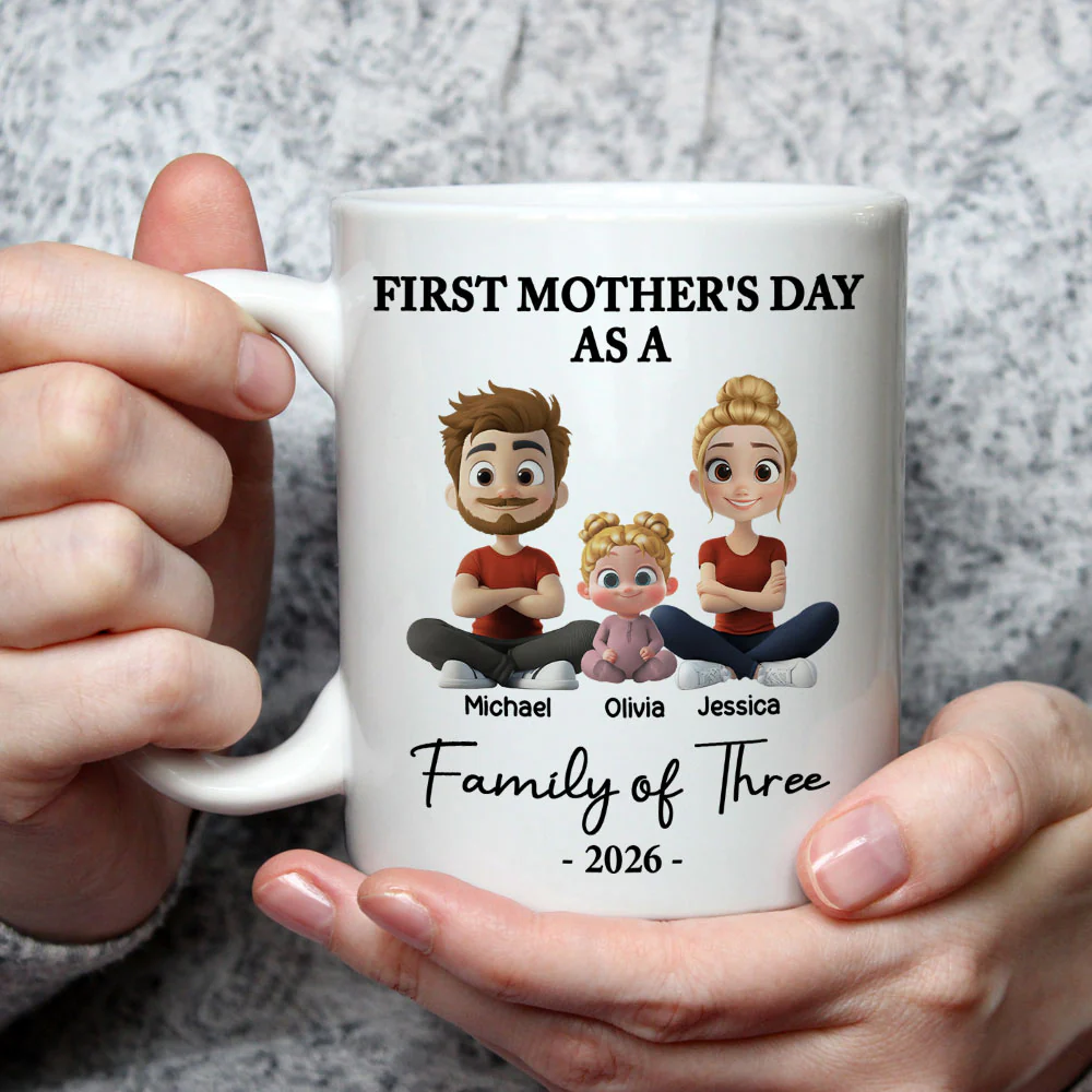 First Mother Day 2 - Personalized Custom Coffee Mug - Image 2