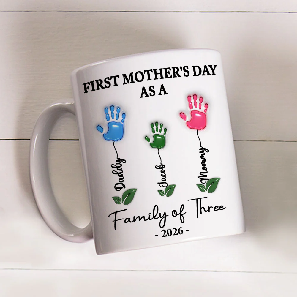 First Mother Day Gift - Personalized Custom 3D Inflated Effect Mug - Image 4