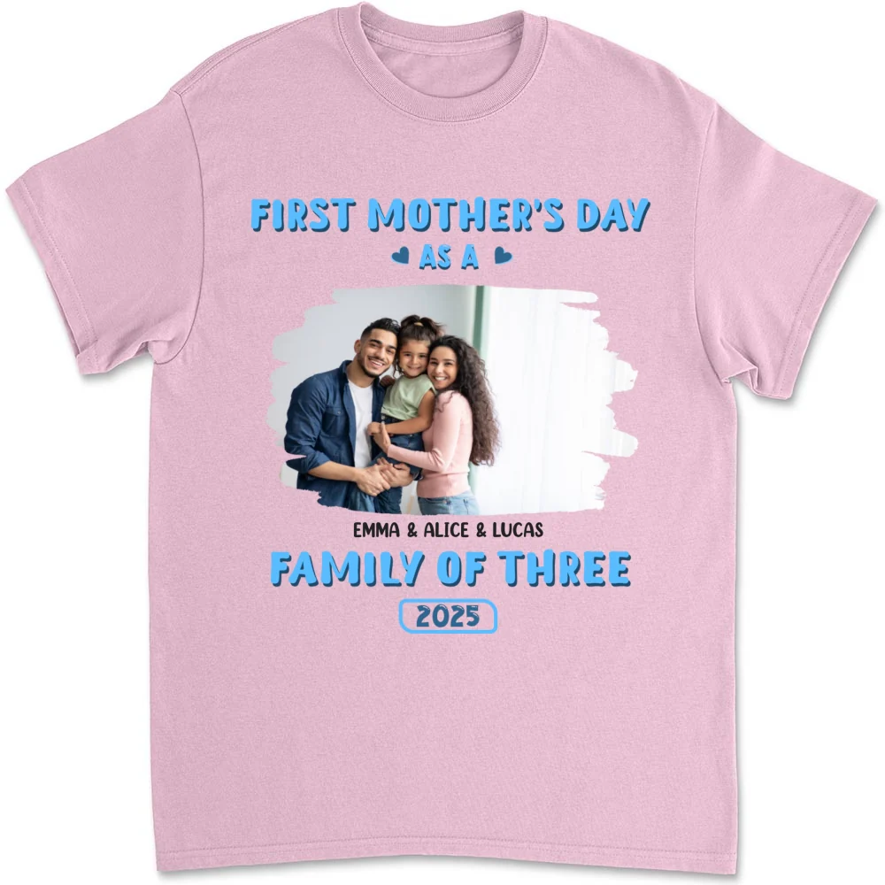 First Mother Day Photo - Personalized Custom Shirt - Image 10