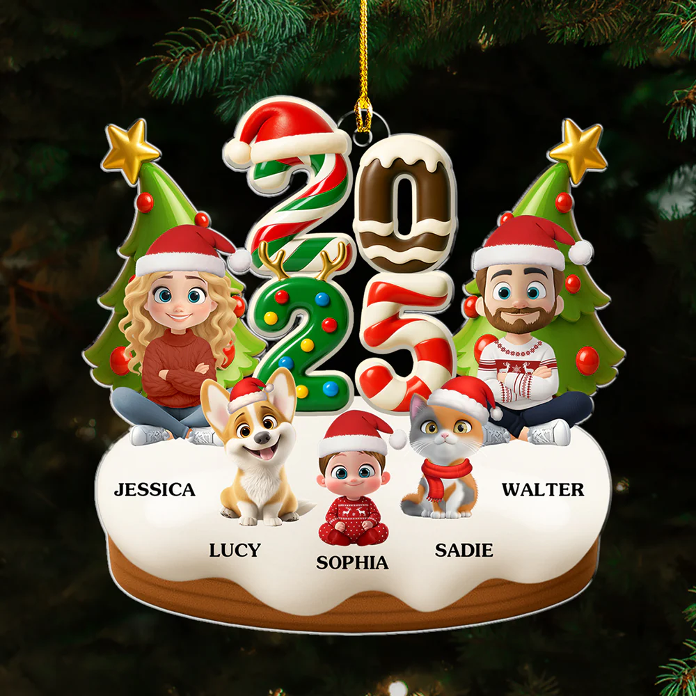 First Snow Magic - Personalized Custom Acrylic Ornament - Image 3