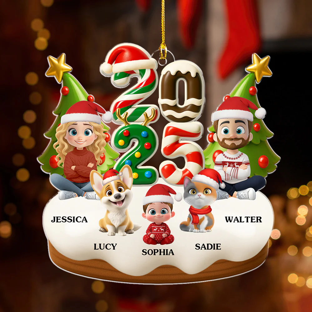 First Snow Magic - Personalized Custom Acrylic Ornament - Image 5