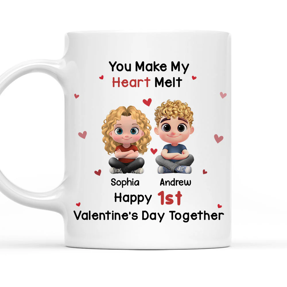 First Valentine Day Together - Personalized Custom Coffee Mug
