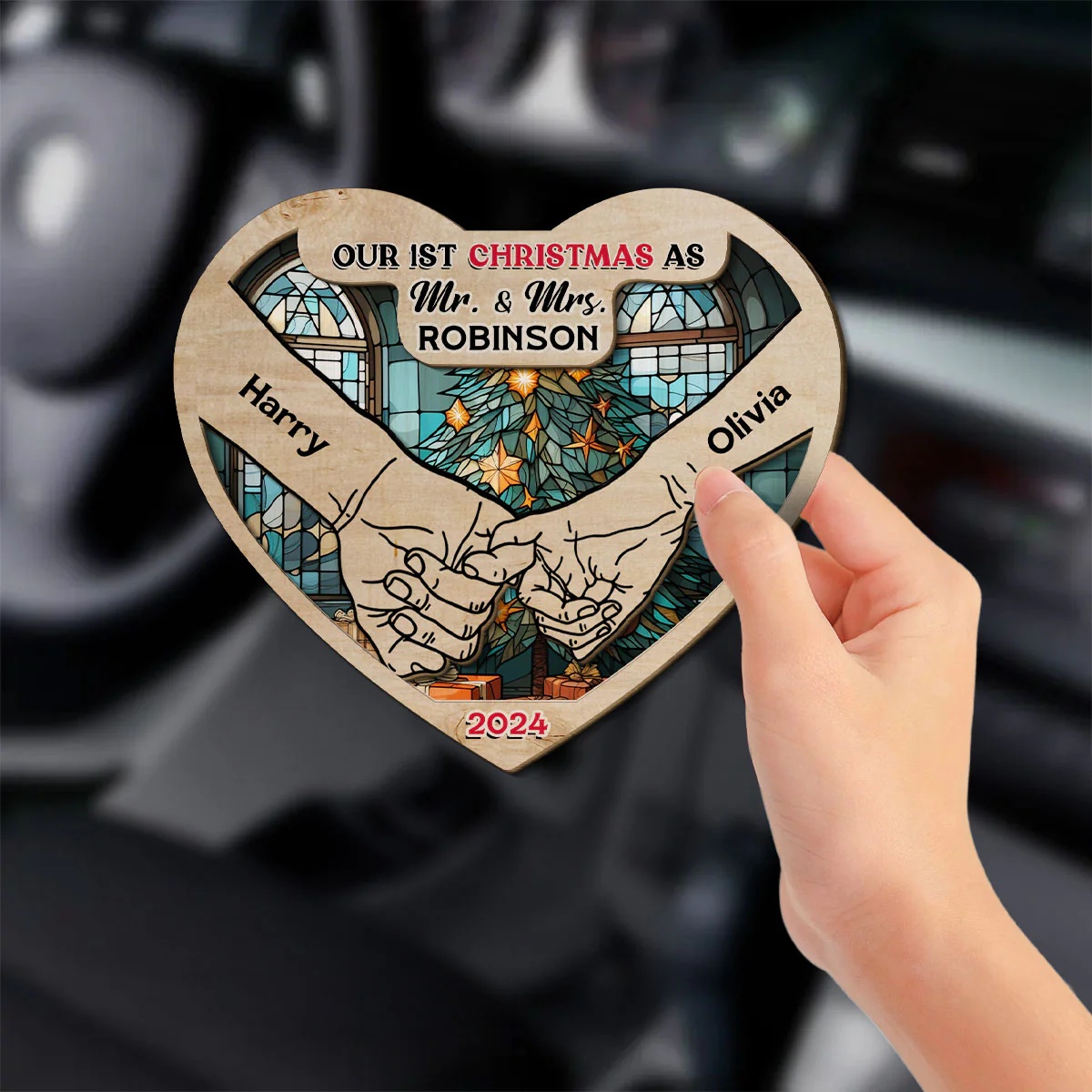 First Year - Personalized Custom Car Visor Clip - Image 3