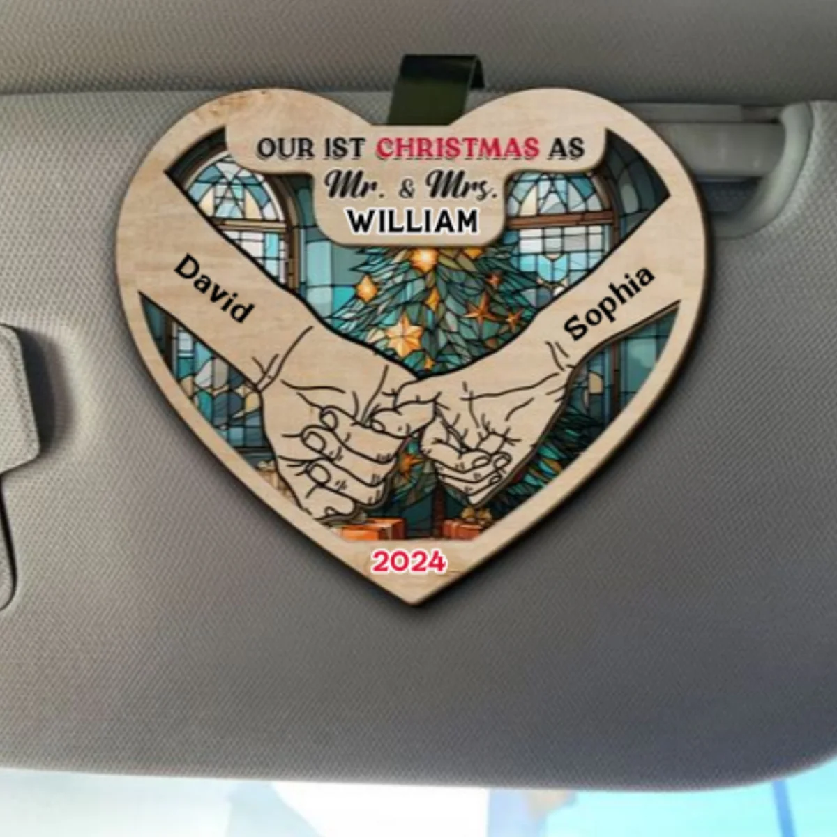 First Year - Personalized Custom Car Visor Clip - Image 5