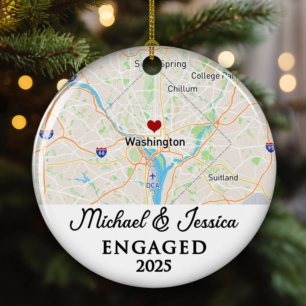 First Year - Personalized Custom Ceramic Ornament - Image 2