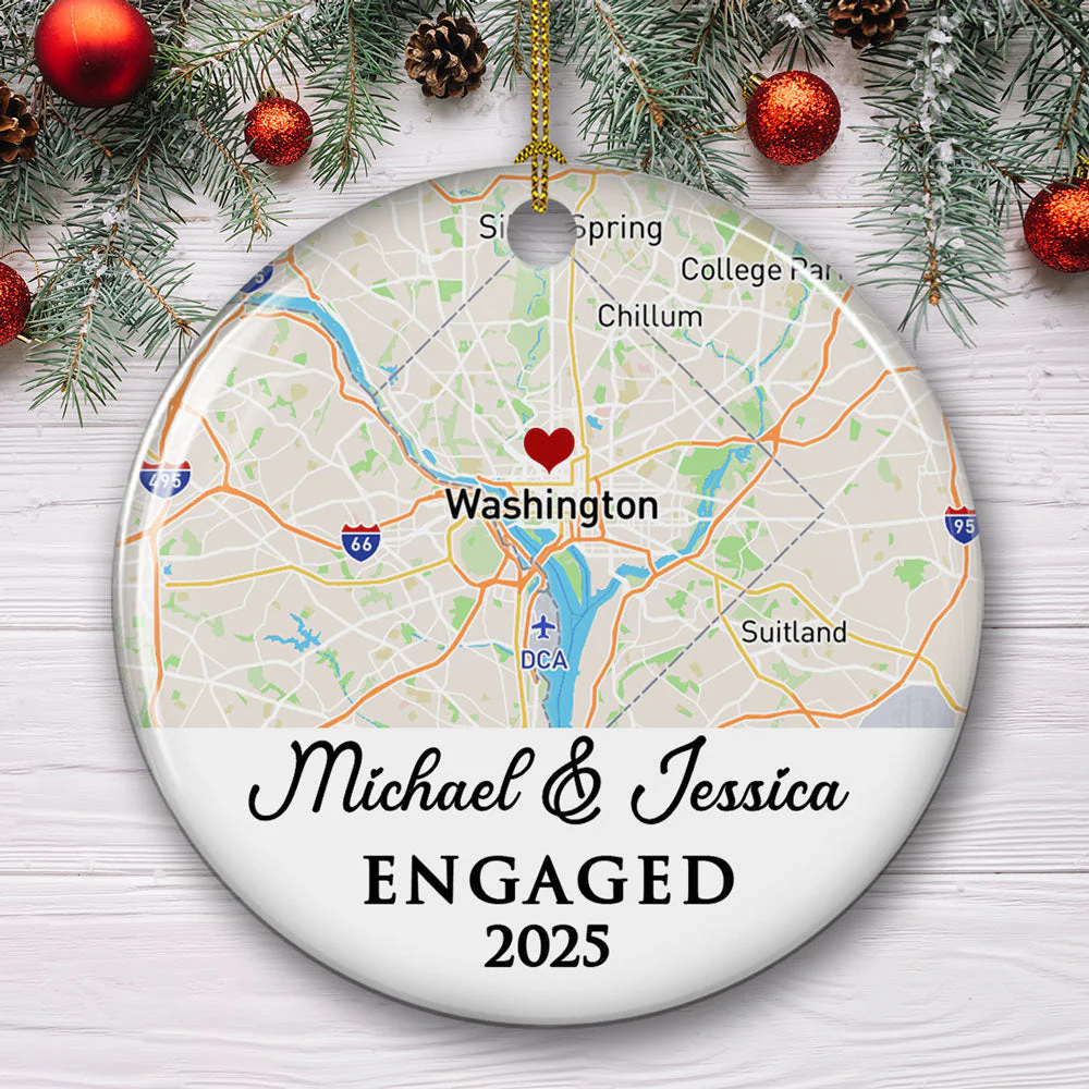 First Year - Personalized Custom Ceramic Ornament - Image 3
