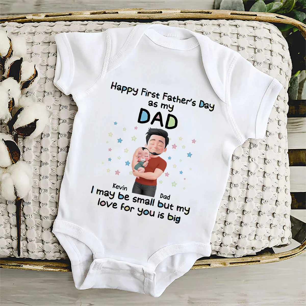 First Year With Baby - Personalized Custom Baby Onesie - Image 5