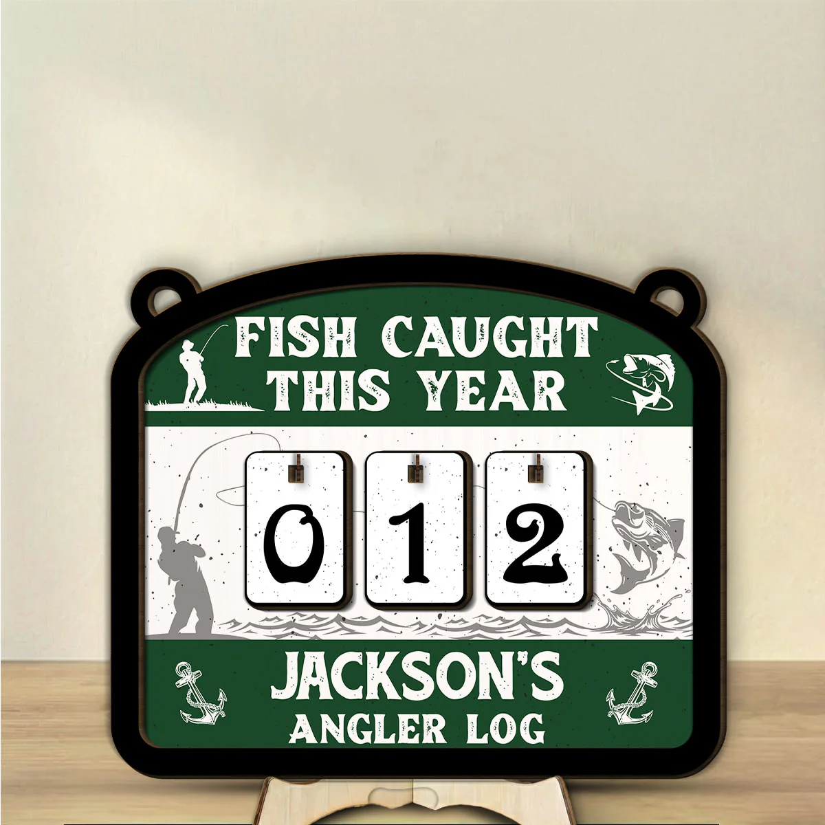 Fish Caught This Year - Personalized Custom Tracker Sign - Image 2