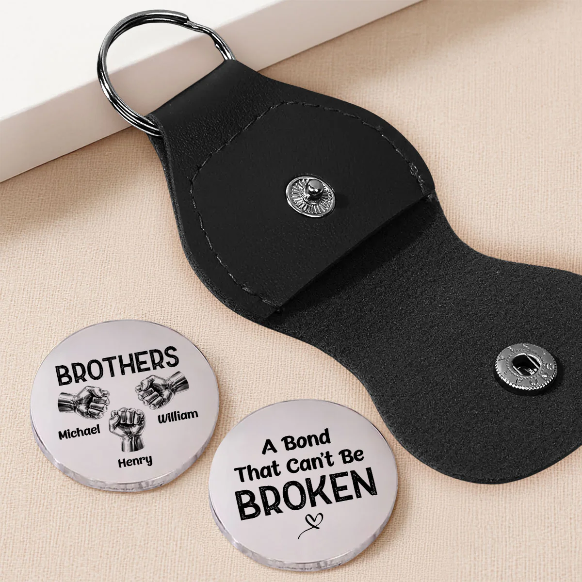 Fist Bump Brothers - Personalized Custom Pocket Hug - Image 2
