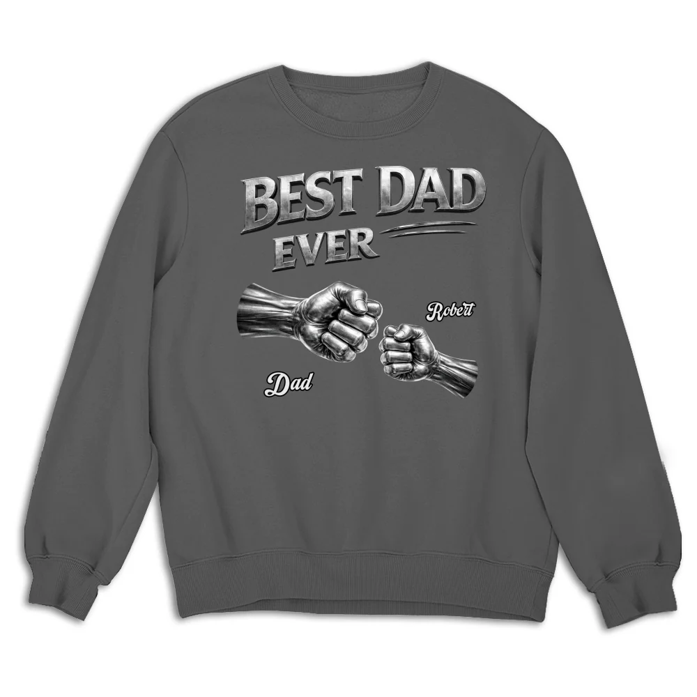 Fist Bump Dad Metal Edition - Personalized Custom Shirt - Image 14