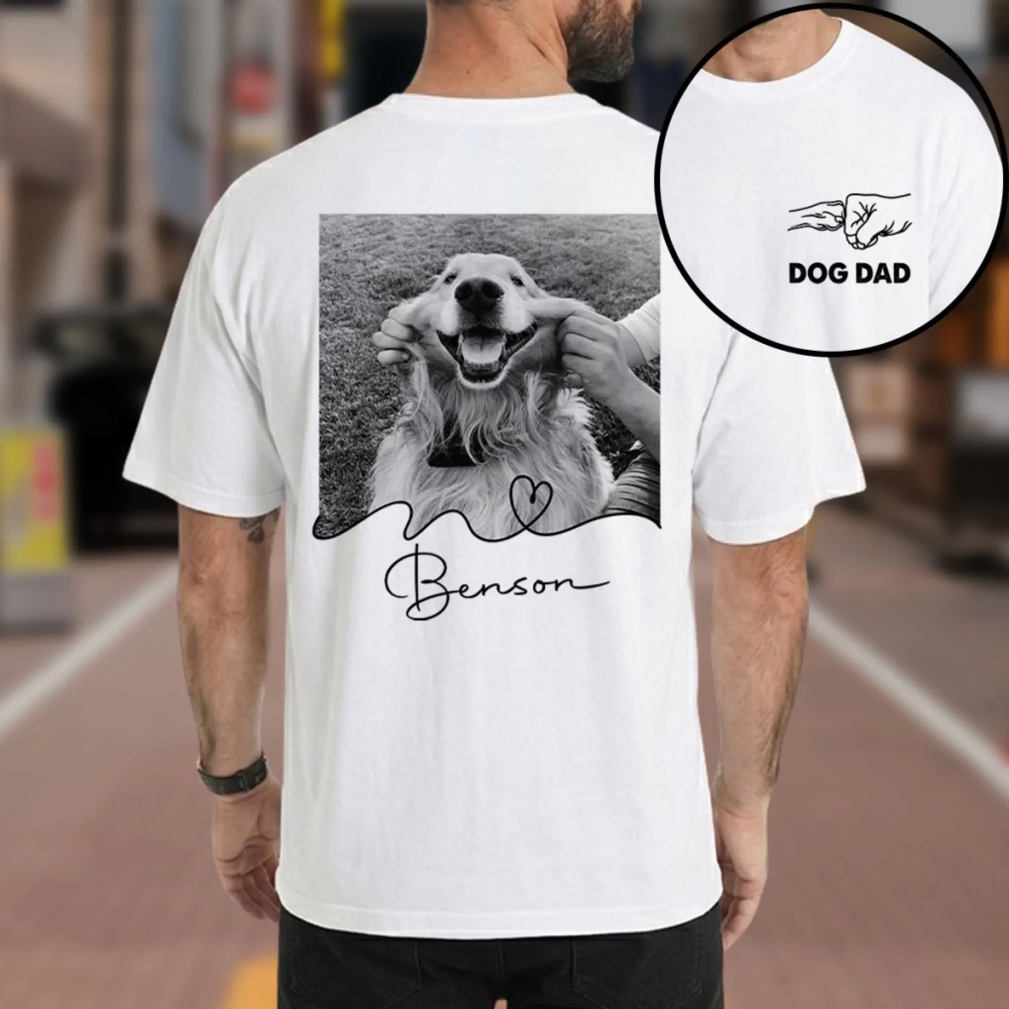 Fist Bump Fur Dad - Personalized Custom Shirt - Image 4
