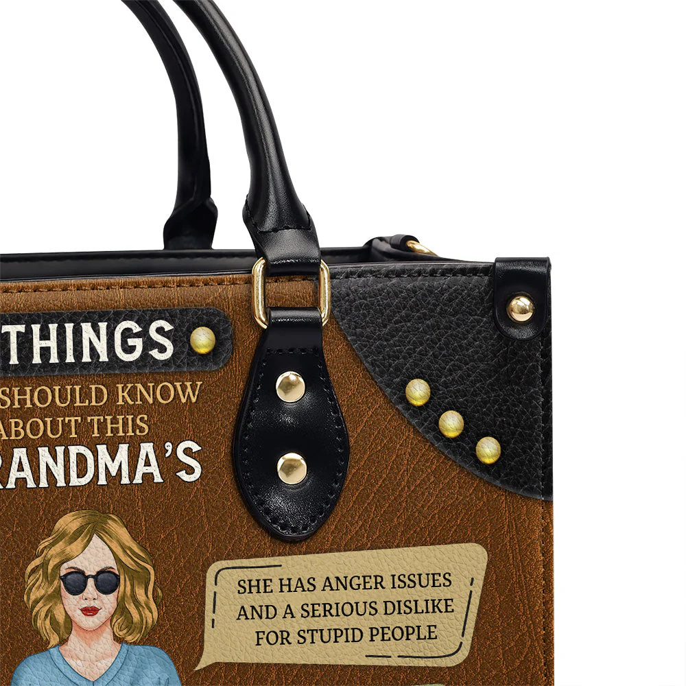Five Things Should Be Known - Personalized Custom Leather Bag - Image 5
