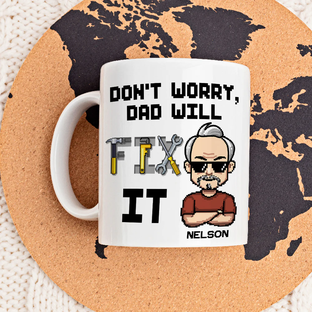 Fix It Pixel - Personalized Custom Coffee Mug - Image 2