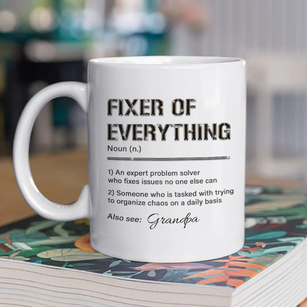 Fixer Of All Things - Personalized Custom Coffee Mug - Image 2