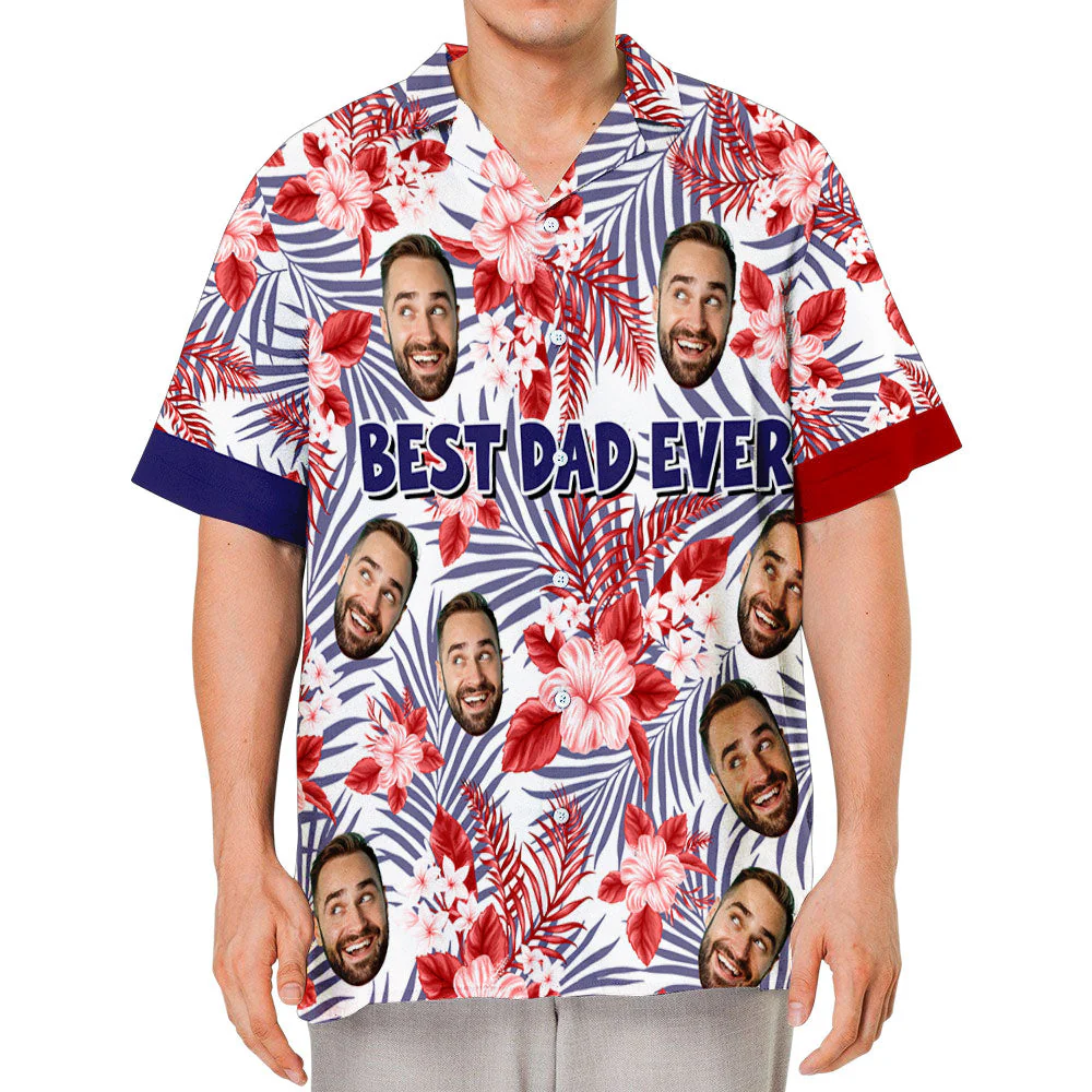 Floral Hawaiian Shirt - Personalized Custom Hawaiian Shirt - Image 5