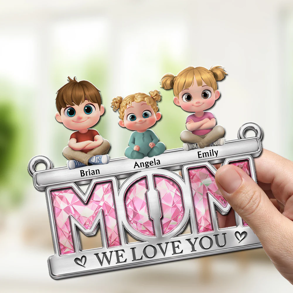 Floral Mom - Personalized Custom Suncatcher - Image 2
