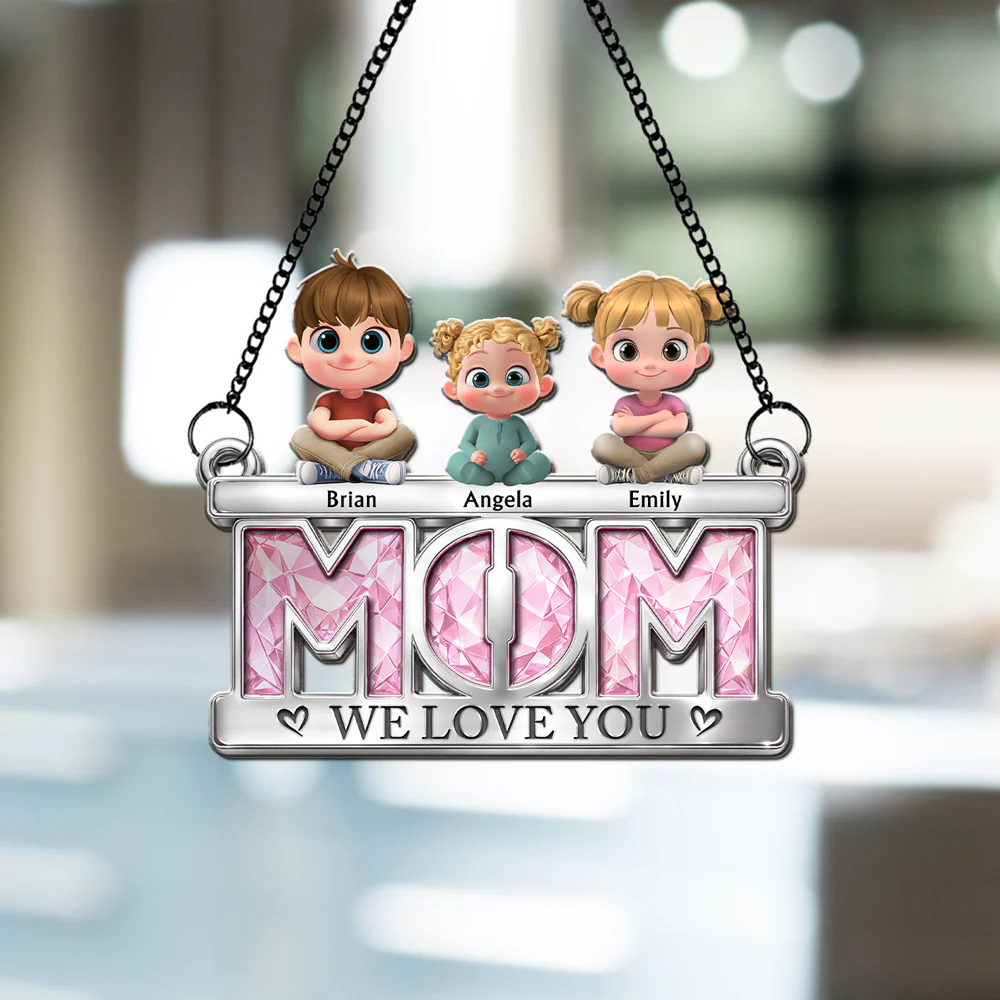 Floral Mom - Personalized Custom Suncatcher - Image 3