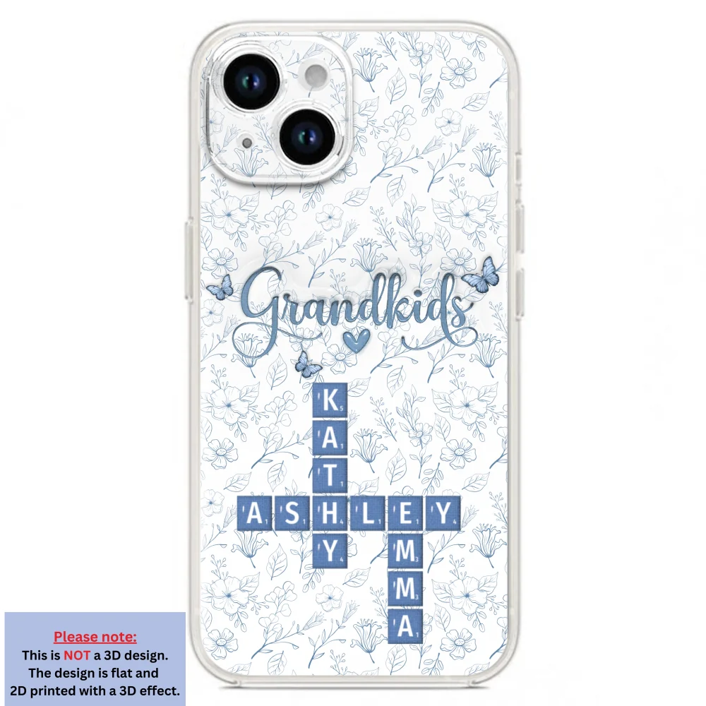Flower Grandkids - Personalized Custom 3D Inflated Effect Phone Case - Image 17