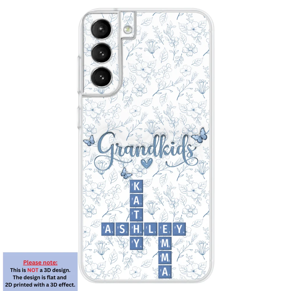 Flower Grandkids - Personalized Custom 3D Inflated Effect Phone Case - Image 27