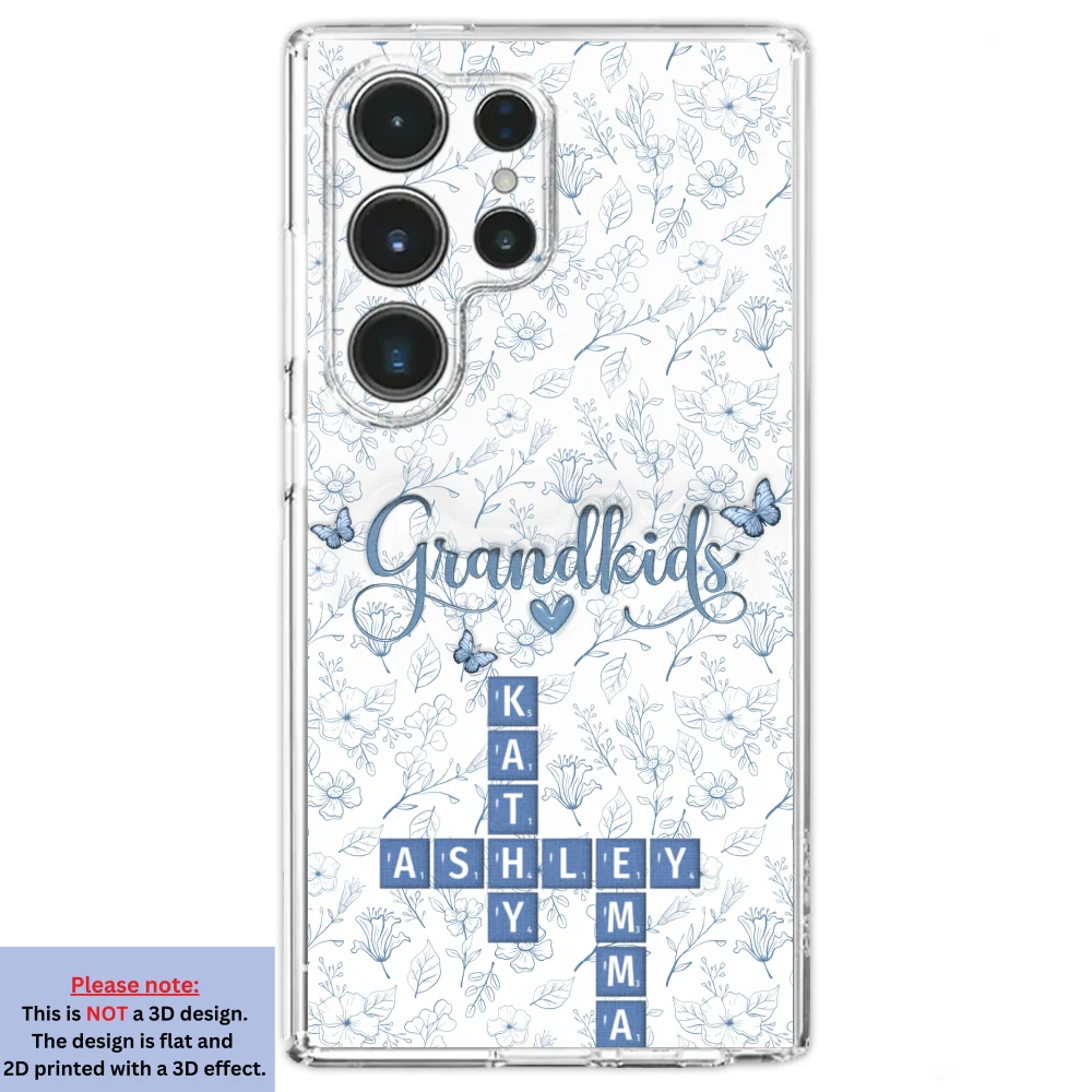 Flower Grandkids - Personalized Custom 3D Inflated Effect Phone Case - Image 28