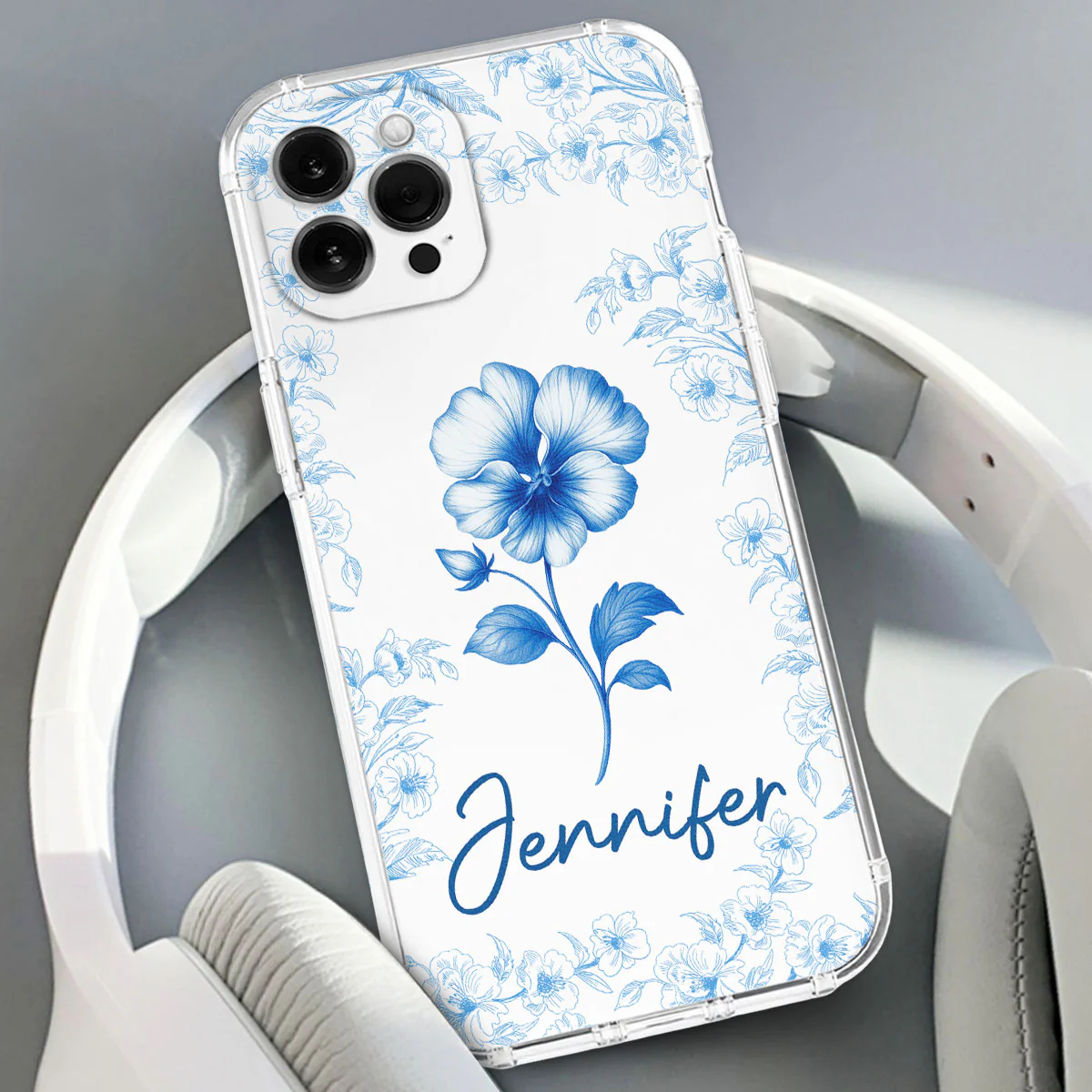 Flower Of Month - Personalized Custom Phone Case - Image 3