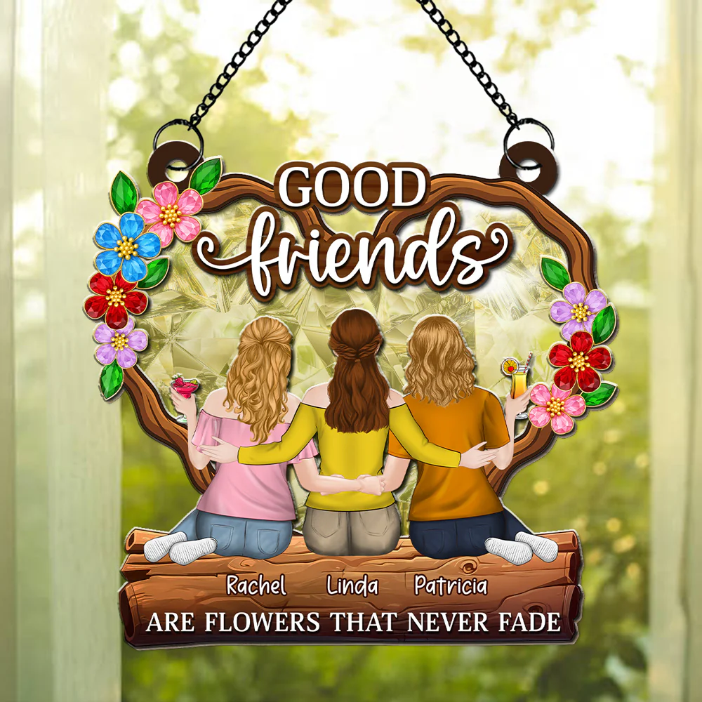Flowers That Never Fade - Personalized Custom Suncatcher - Image 2
