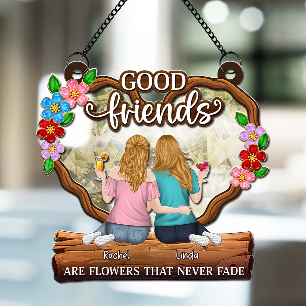 Flowers That Never Fade - Personalized Custom Suncatcher - Image 3