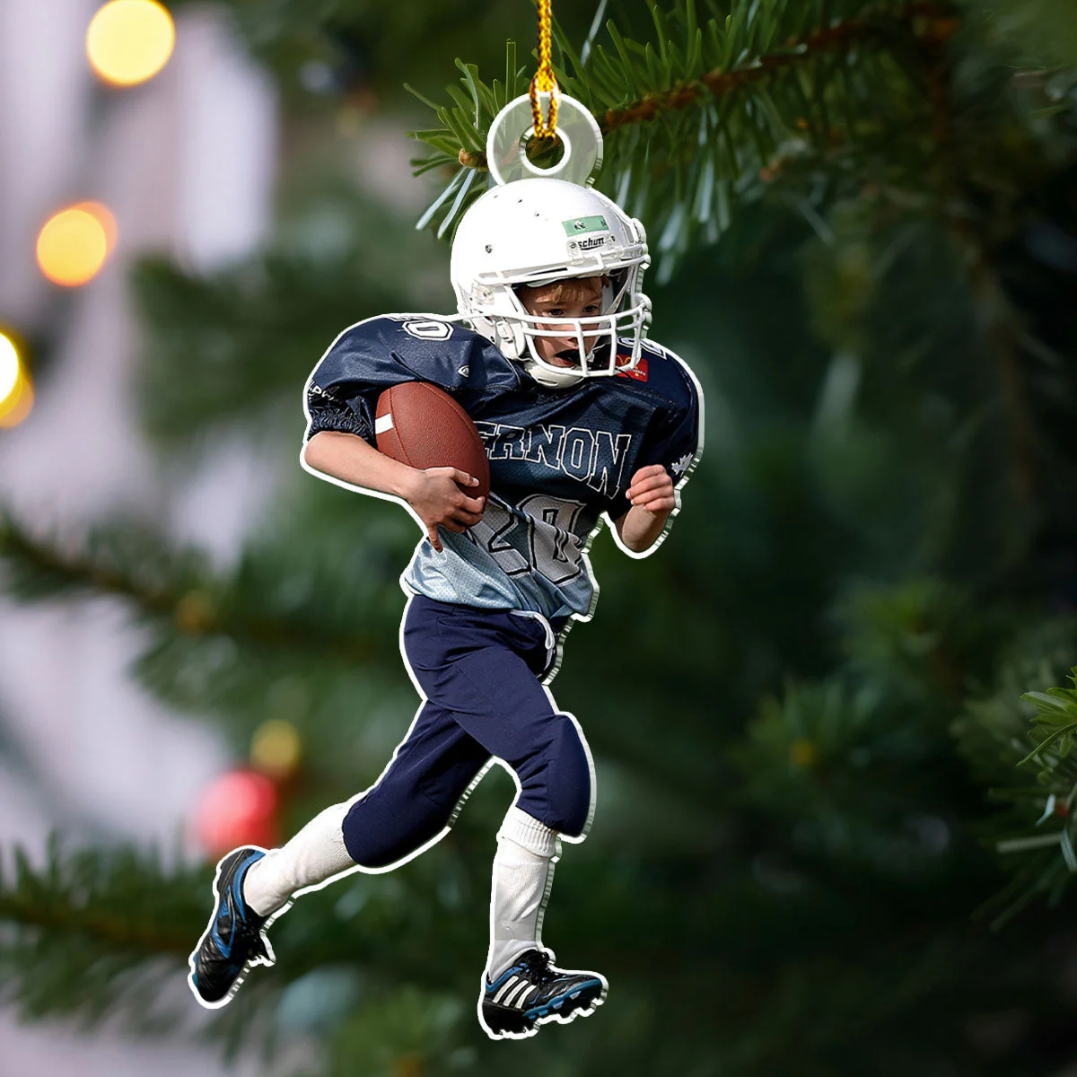 Football Custom Photo - Personalized Custom Acrylic Ornament - Image 2