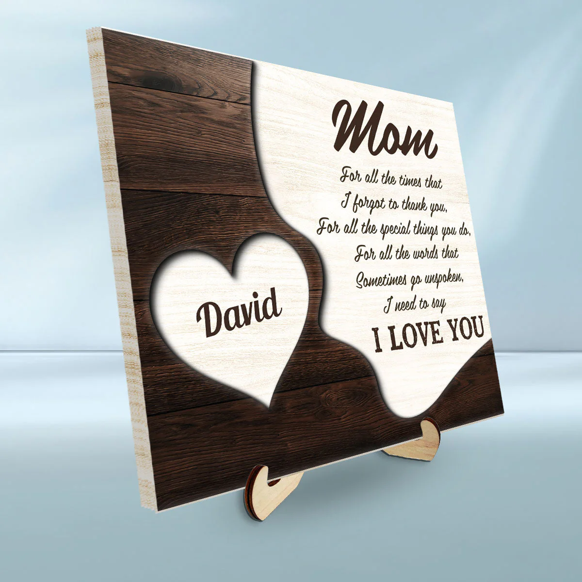 For All The Times We Forgot To Thank You - Personalized Wooden Plaque - Image 5