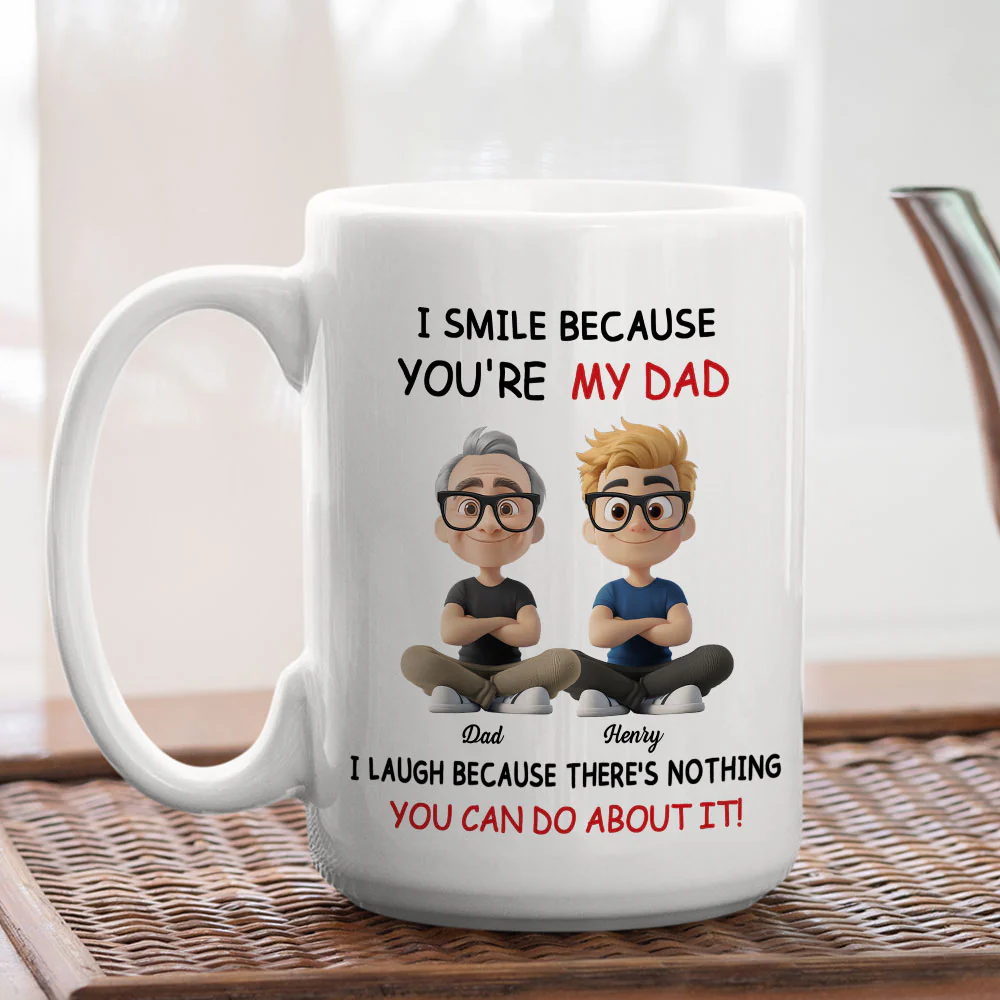 For Daddy - Personalized Custom Coffee Mug - Image 5