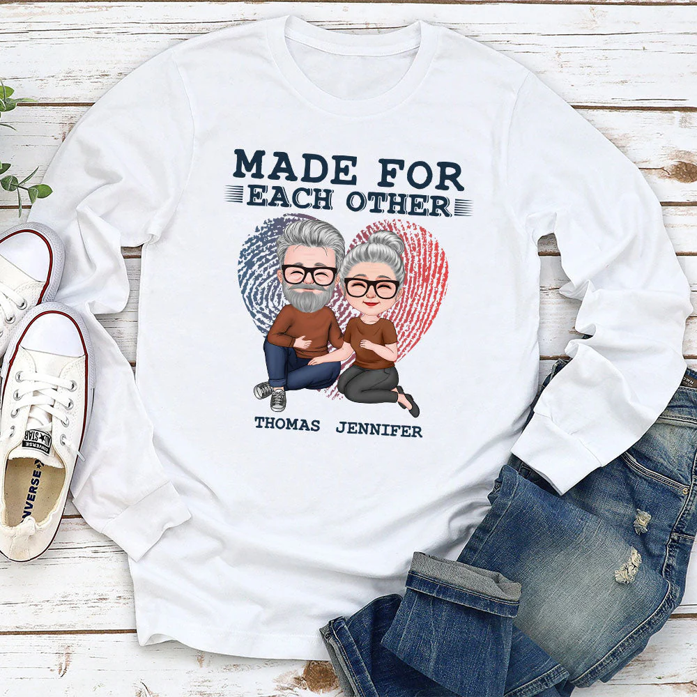 For Each Other - Personalized Custom Long Sleeve T-shirt - Image 2
