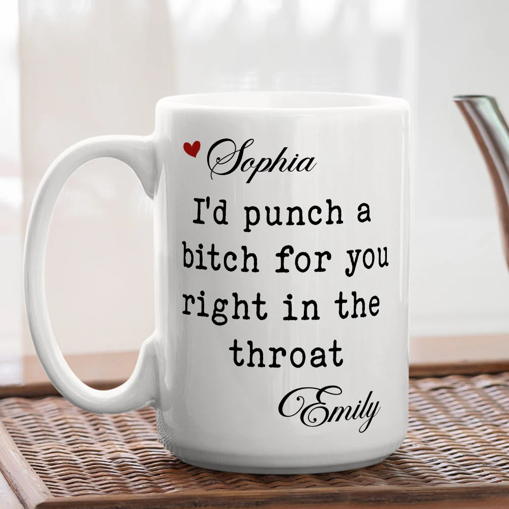 For My Best Friends - Personalized Custom Coffee Mug - Image 4