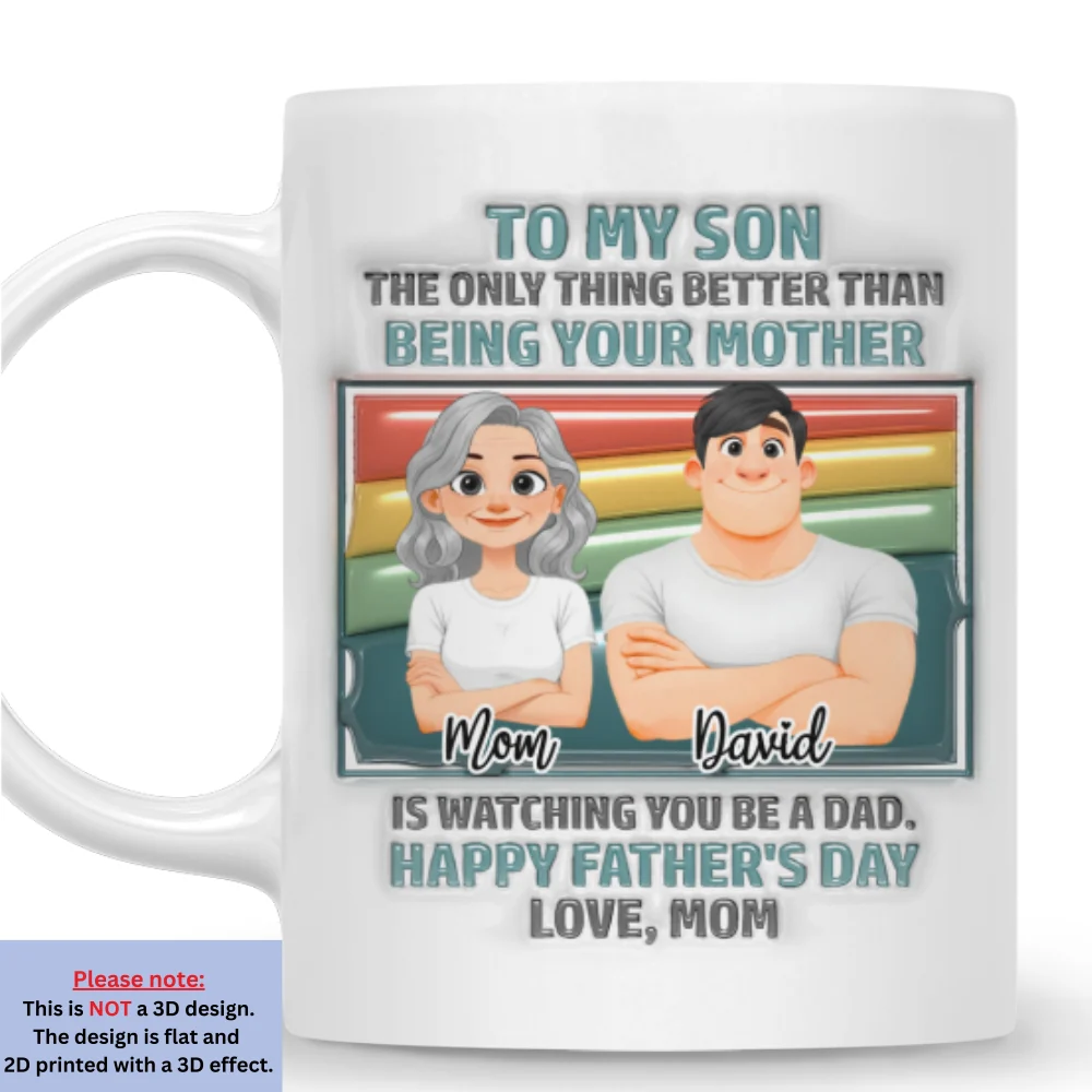 For My One And Only - Personalized Custom 3D Inflated Effect Mug  - Image 7