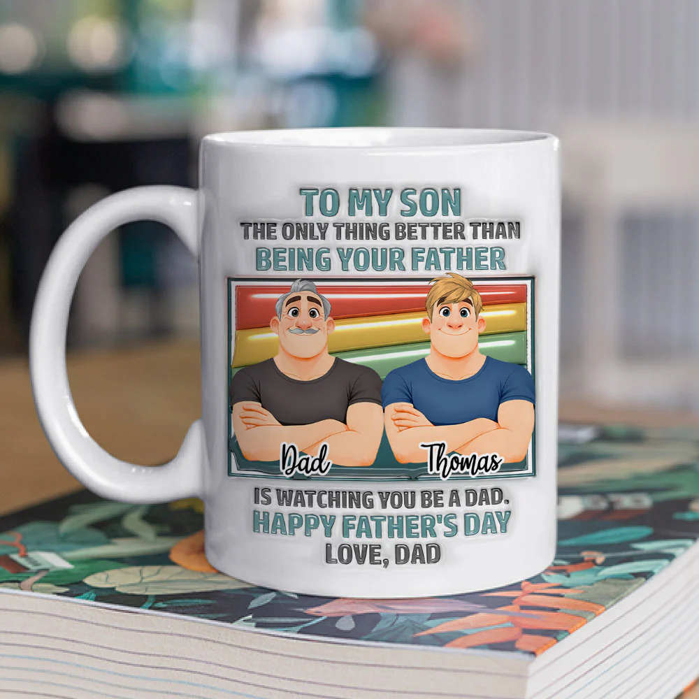 For My Son One And Only - Personalized Custom 3D Inflated Effect Mug - Image 2