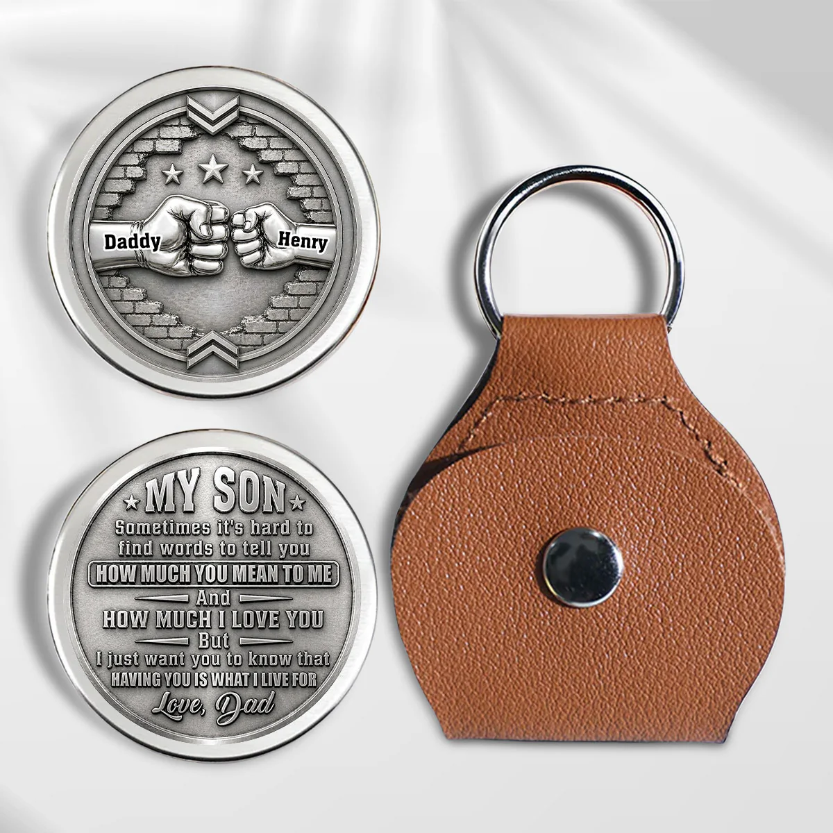 For My Son - Personalized Custom Pocket Hug