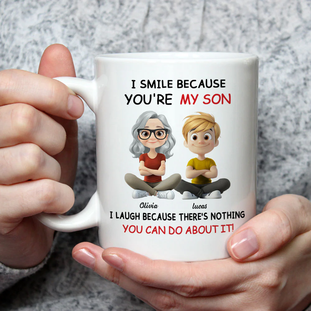 For Son - Personalized Custom Coffee Mug - Image 3