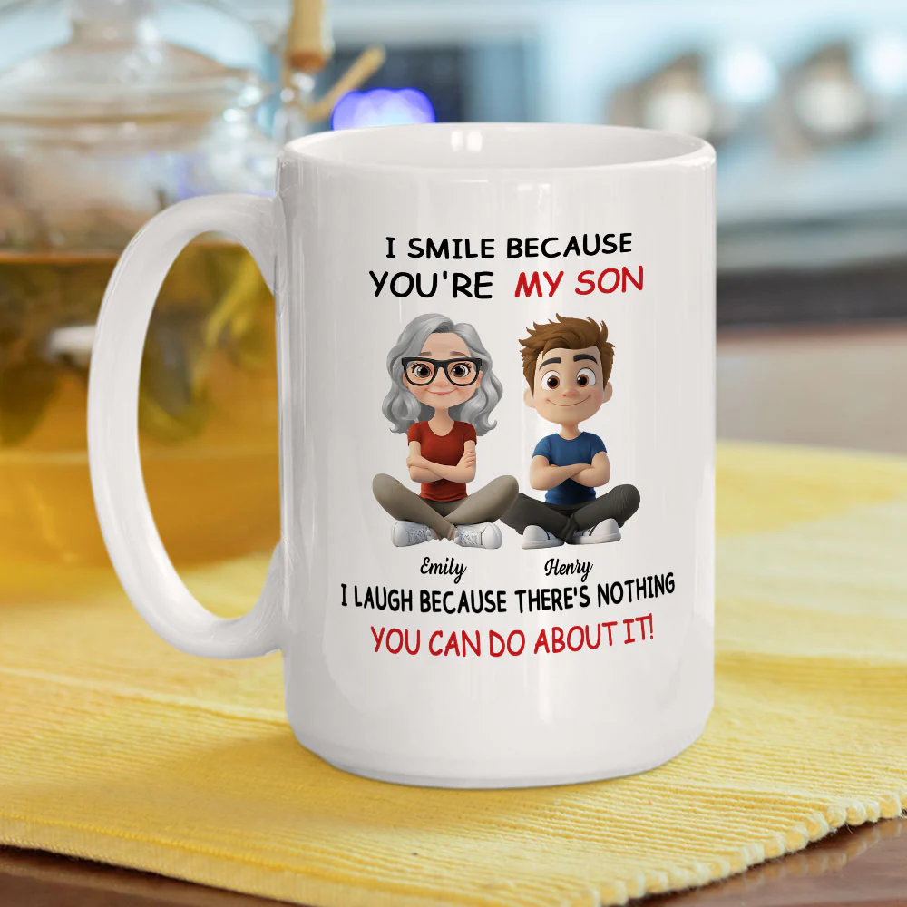 For Son - Personalized Custom Coffee Mug - Image 4