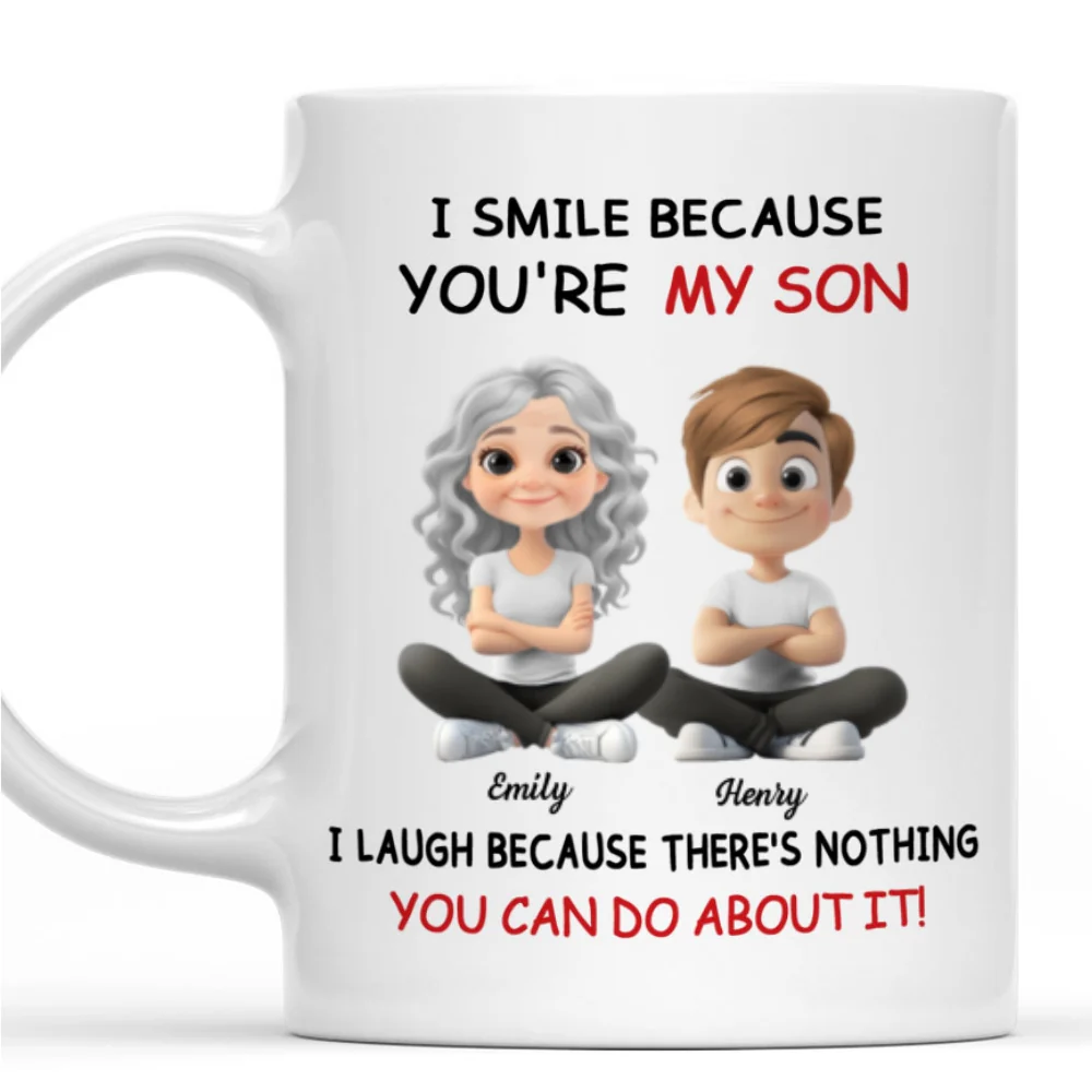 For Son - Personalized Custom Coffee Mug - Image 6