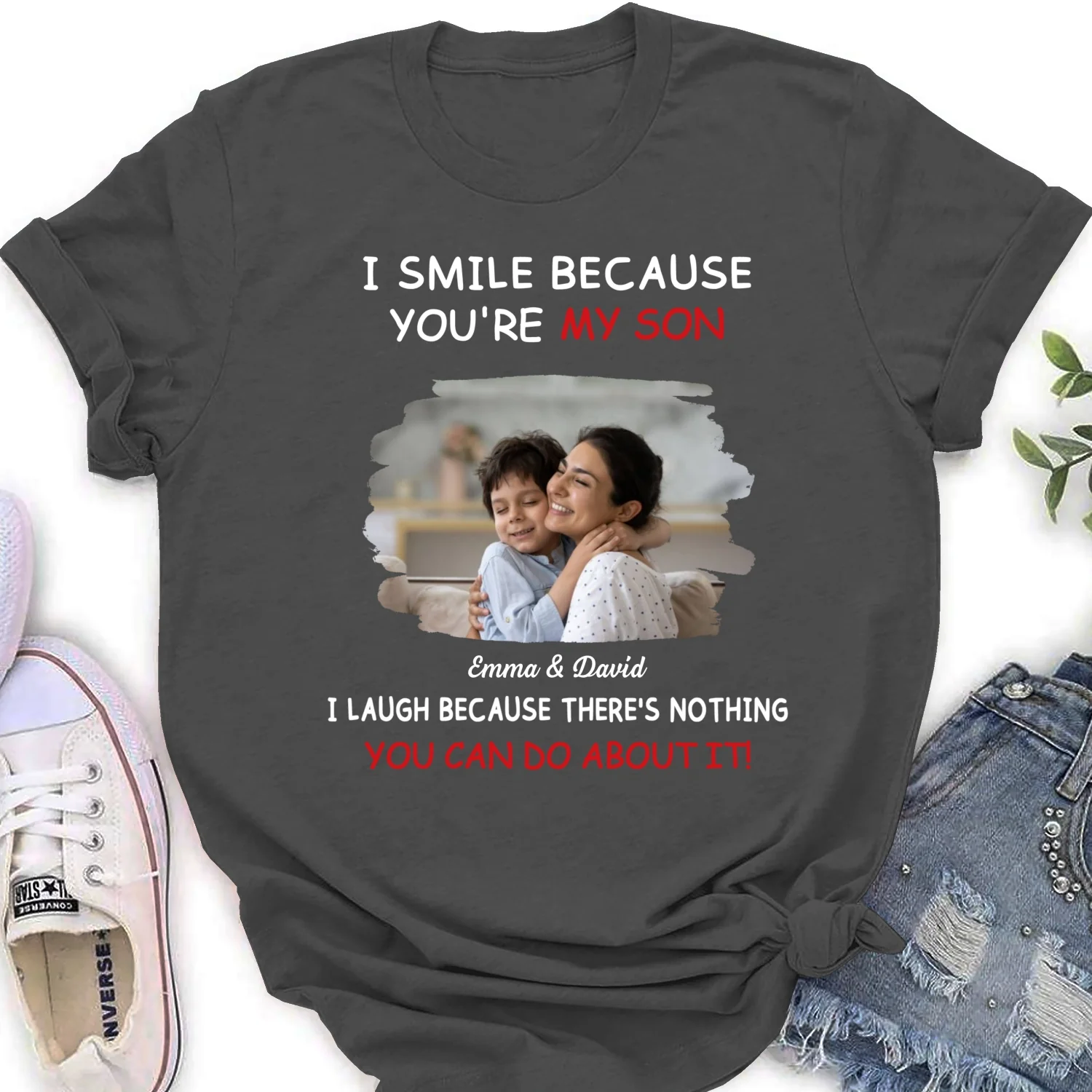 For Son Photo - Personalized Custom Shirt - Image 12