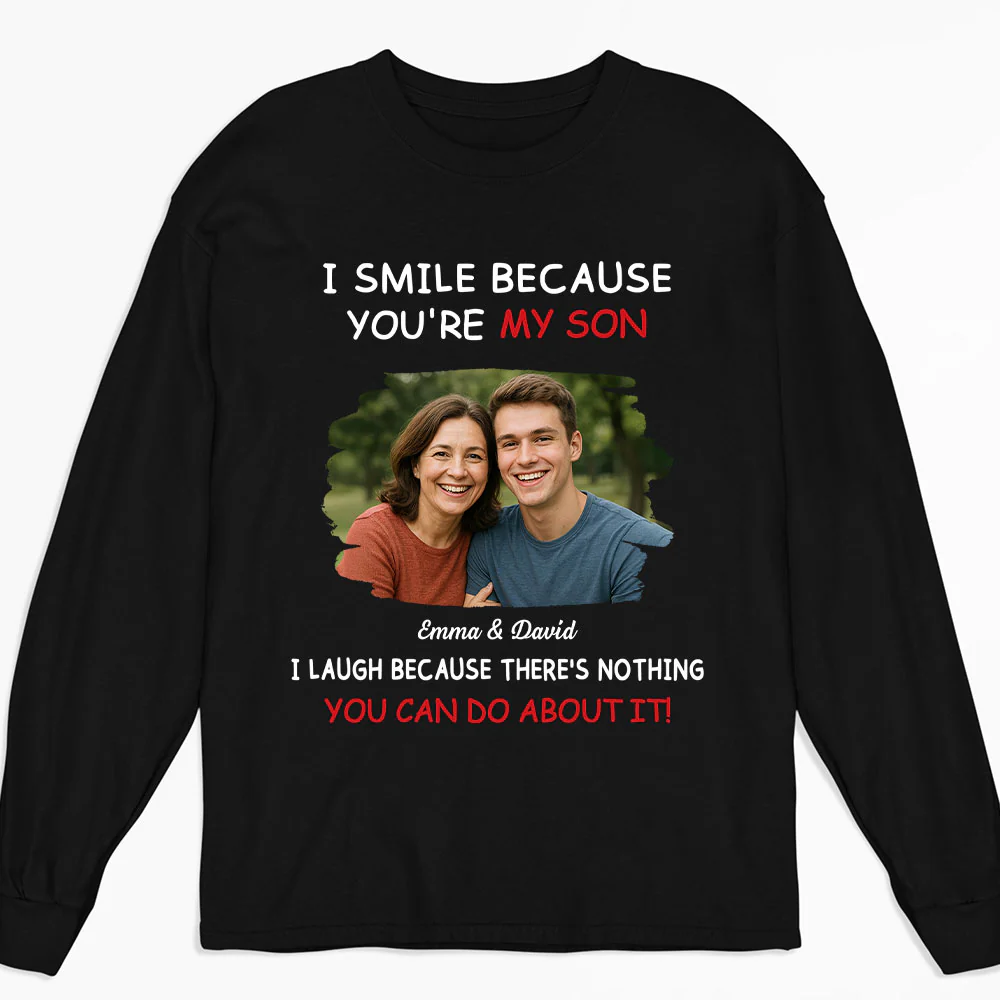 For Son Photo - Personalized Custom Shirt - Image 2