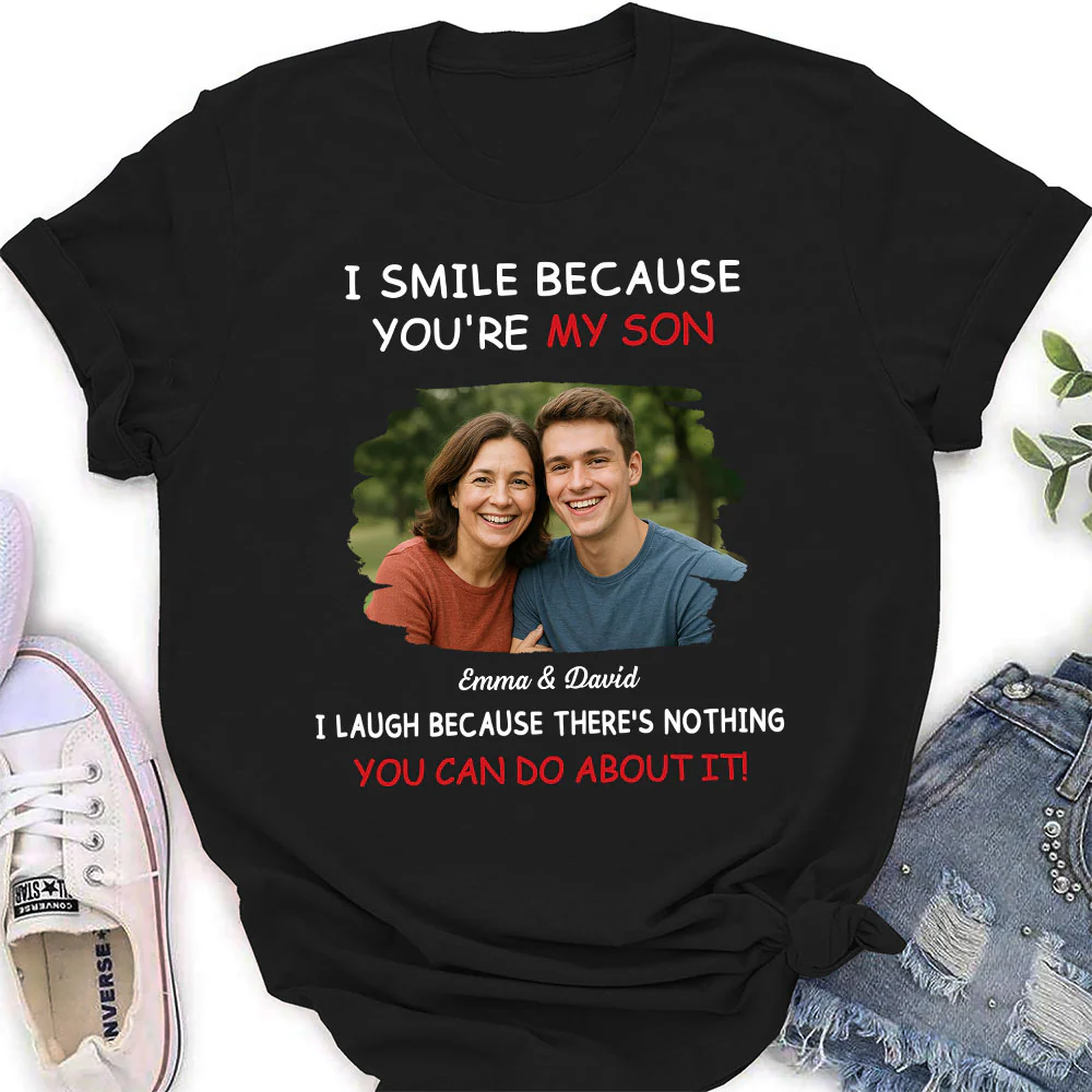 For Son Photo - Personalized Custom Shirt - Image 4