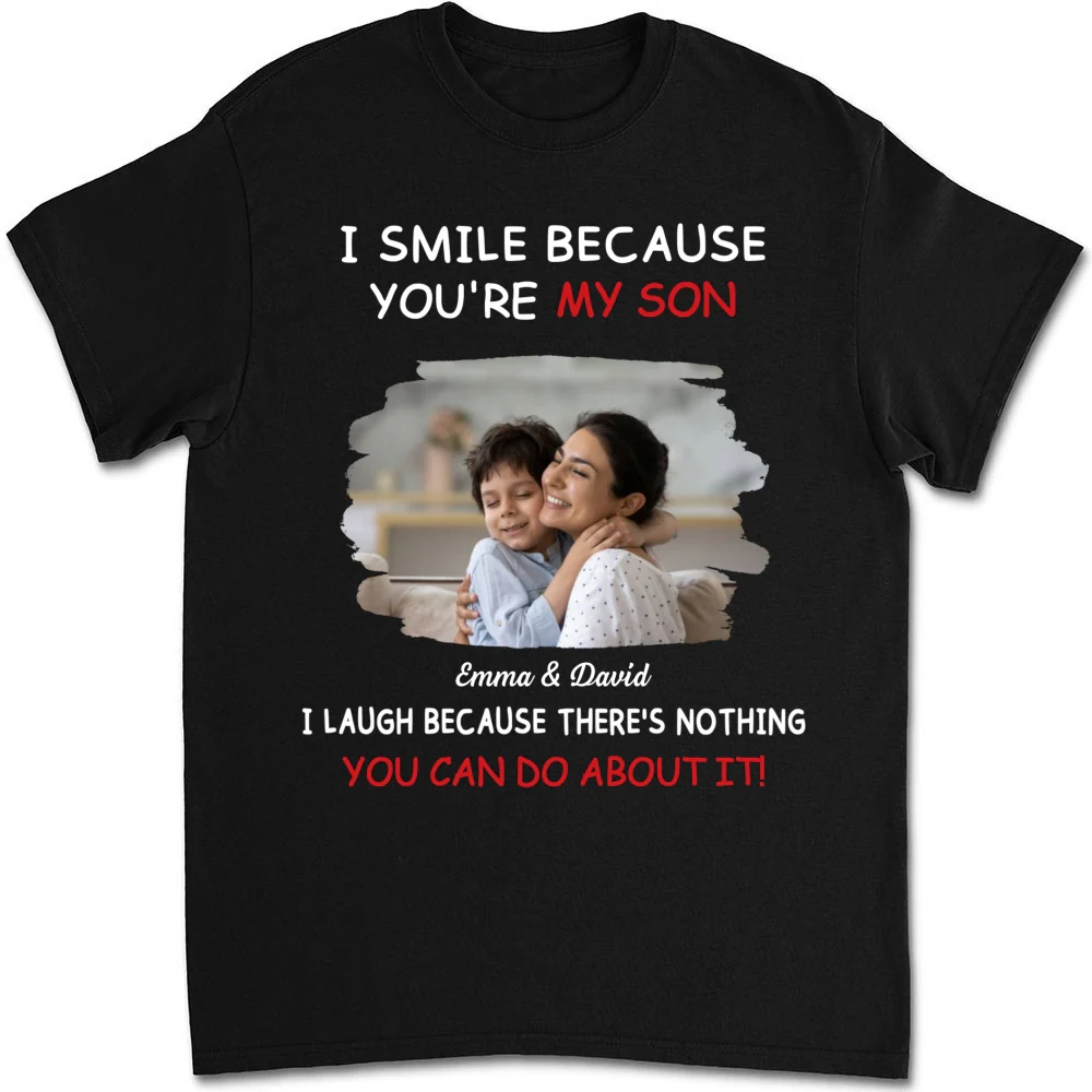 For Son Photo - Personalized Custom Shirt - Image 5