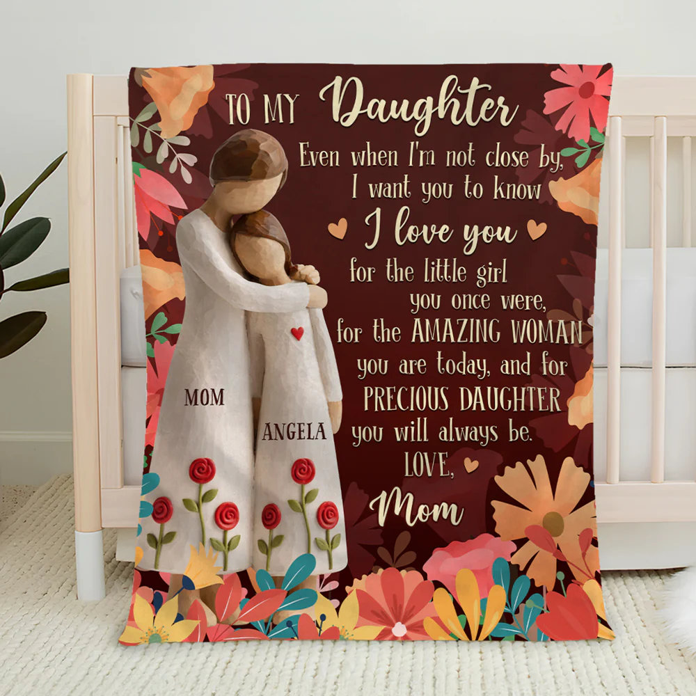 For The Amazing Woman You Are - Personalized Custom Fleece Blanket - Image 5