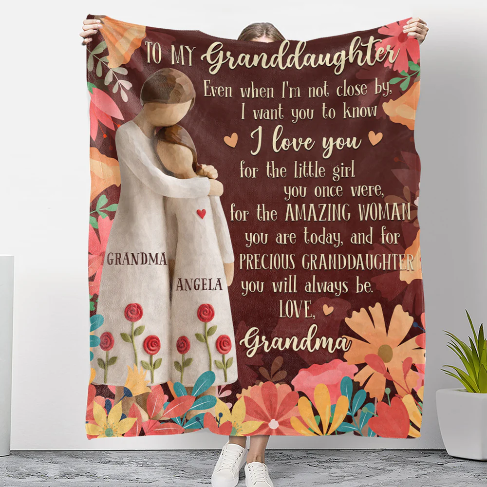 For The Amazing Woman You Are Ver Grandma - Personalized Custom Fleece Blanket