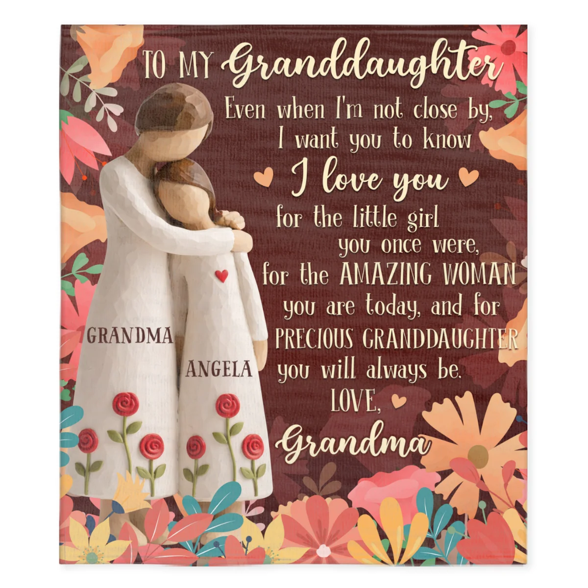 For The Amazing Woman You Are Ver Grandma - Personalized Custom Fleece Blanket - Image 6