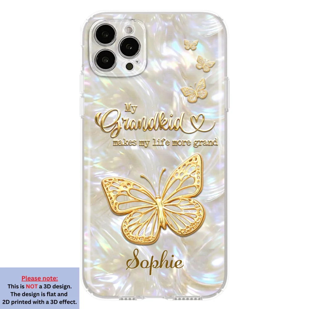 For The Best Grandma - Personalized Custom 3D Inflated Effect Phone Case - Image 15