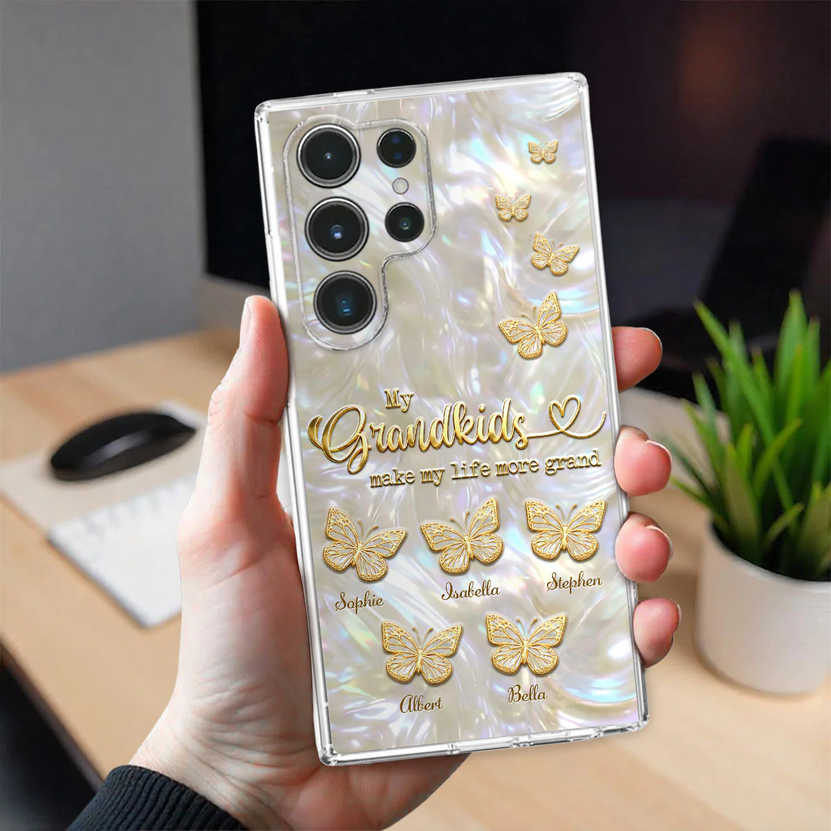 For The Best Grandma - Personalized Custom 3D Inflated Effect Phone Case - Image 4