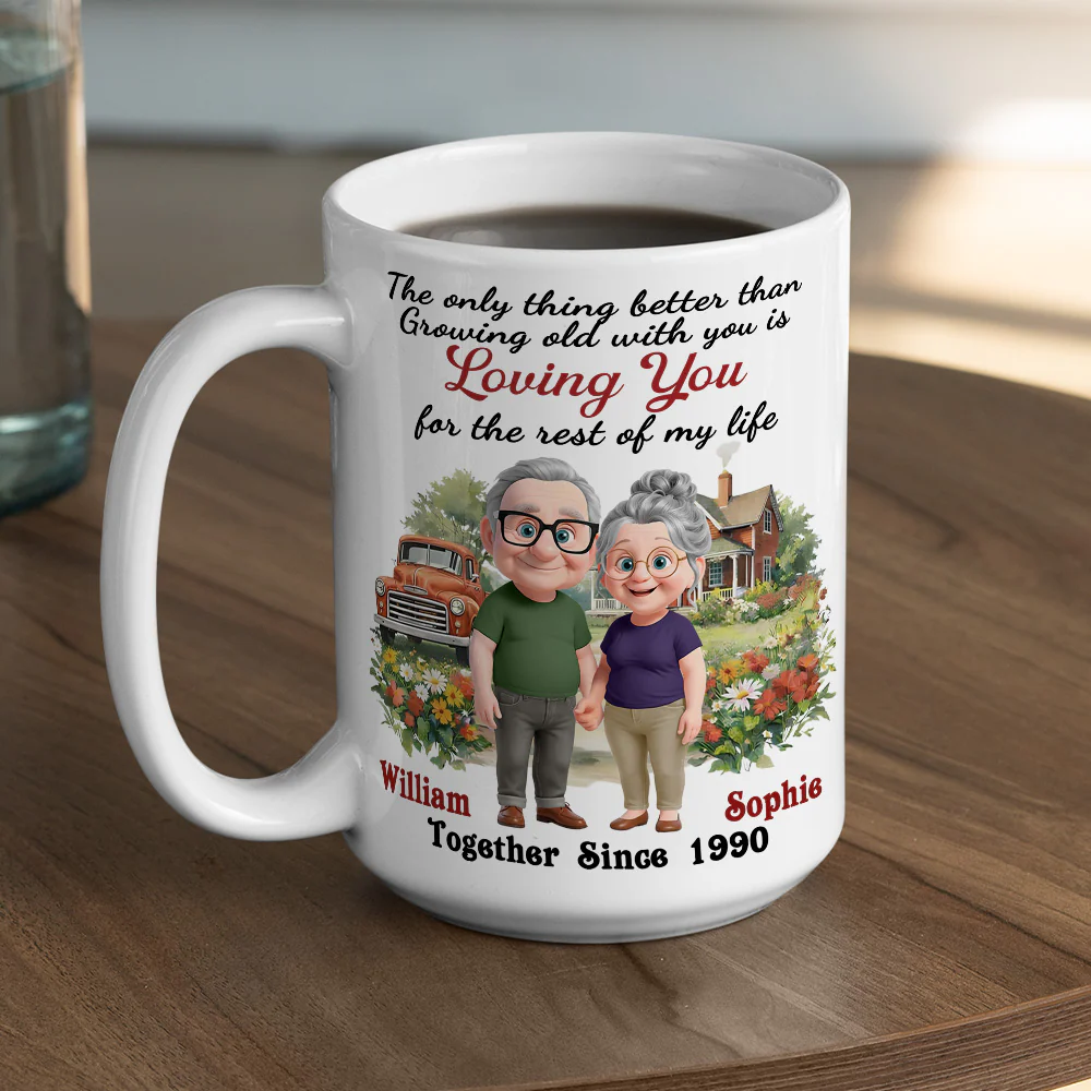 For The Rest of My Life - Personalized Custom Coffee Mug - Image 4