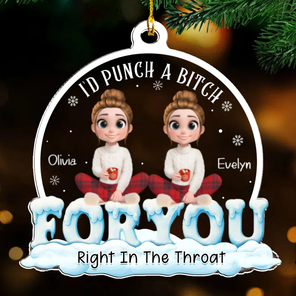 For You Bestie - Personalized Custom Acrylic Ornament - Image 7